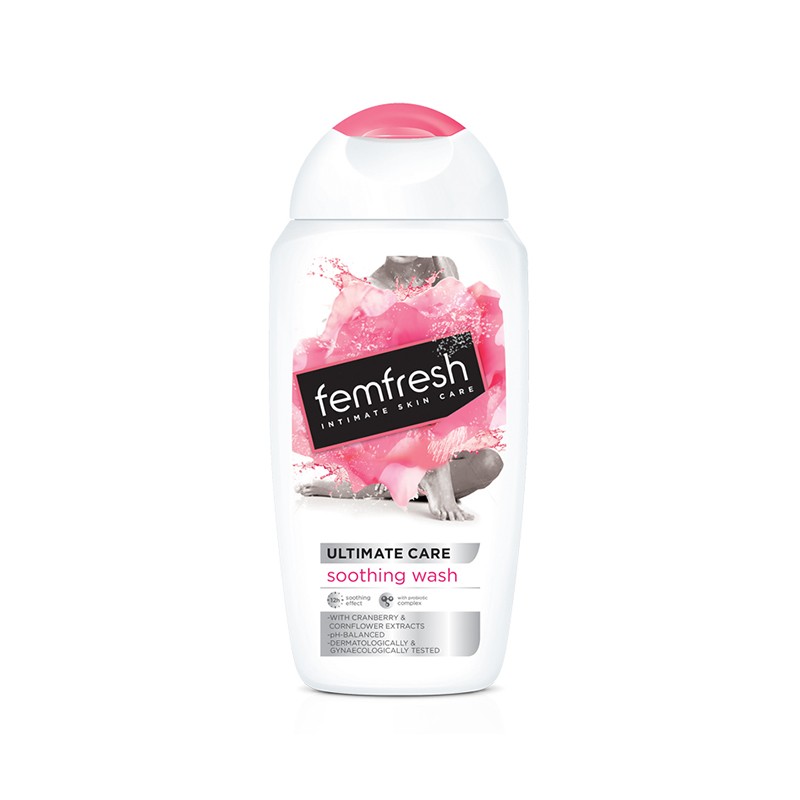 【香港直邮】Femfresh/芳芯 女性清洗液（舒缓保湿型 迷人蔓越莓味）250ml